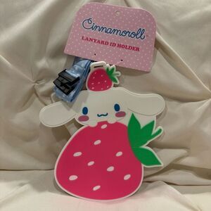 Sanrio Hello Kitty Friends Cinnamoroll Strawberry Lanyard NWT ID Card Lanyard 🍓
